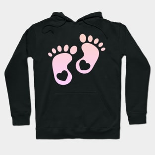 Little Baby Feet Birth cute Pregnancy Women Gifts Hoodie